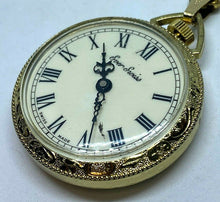 Load image into Gallery viewer, Vintage Ever Swiss Lady Ornate Gold Tone Hand-Wind Mechanical Pocket Watch Hours
