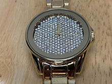 Load image into Gallery viewer, Unused ORTZ Men Gold Tone Bling Rhinestone Analog Quartz Watch Hours~New Battery
