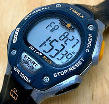 Load image into Gallery viewer, Timex Ironman Men Lady Blue Silver Digital Alarm Chrono Watch Hours~New Battery
