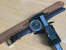 Load image into Gallery viewer, Calvin Hill Men Silver Black Military Dial Analog Quartz Watch Hours~New Battery
