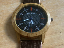 Load image into Gallery viewer, ZhouLianFa F-365 Men Solid Wood Case Analog Quartz Watch Hours~New Battery
