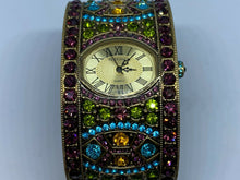 Load image into Gallery viewer, Unused HEIDI DAUS Color Bling Crystals Cuff Bangle Quartz Watch Hour~New Battery
