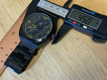 Load image into Gallery viewer, Express Mens 30m Black Steel Japan Movt Analog Quartz Watch Hours~New Battery
