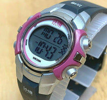 Load image into Gallery viewer, Timex 1440 Sports Lady 50m Silver Digital Alarm Chrono Watch Hour~New Battery
