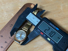 Load image into Gallery viewer, Vintage Benrus Lady 17 Jewels Gold Tone Stretch Hand-Wind Mechanical Watch Hours
