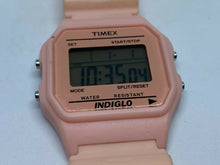 Load image into Gallery viewer, Timex Indiglo T2N241 Mens 30m Pink Digital Alarm Chrono Watch Hours~New Battery
