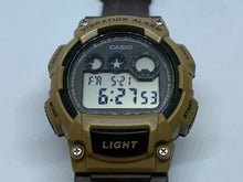 Load image into Gallery viewer, Casio W-735H Mens 100m Brown Digital Vibration Alarm Quartz Watch Hours~New Batt
