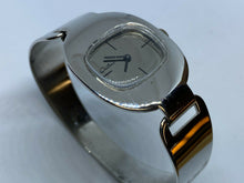 Load image into Gallery viewer, Vintage Chateau Lady Silver Cuff Bangle Mirror Hand-Wind Mechanical Watch Hours
