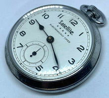 Load image into Gallery viewer, VTG Satellite Small Seconds Men Silver Hand-Wind Mechanical Pocket Watch Hours
