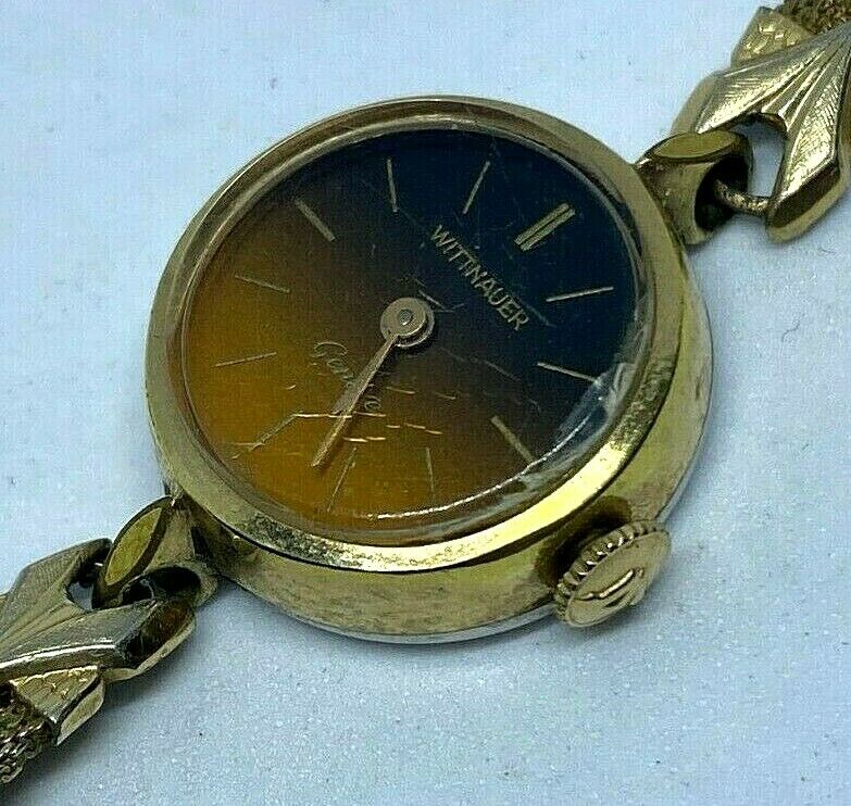 VTG Wittnauer-Longines Lady 10k Gold Filled Band Hand-Wind Mechanical Watch Hour