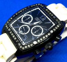 Load image into Gallery viewer, Lanciani Men Lady Black Barrel Analog Quartz Chronograph Watch Hours~New Battery

