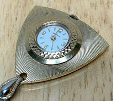 Load image into Gallery viewer, Vintage Caravelle By Bulova Lady Gold Tone Hand-Wind Pendant Pocket Watch Hours
