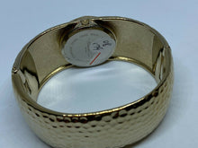 Load image into Gallery viewer, Kenneth Cole Lady Gold Tone Mirror Dial Cuff Analog Quartz Watch Hour~New Batter
