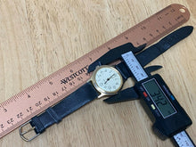 Load image into Gallery viewer, Vintage Classic Men Gold Tone Leather Band Hand-Wind Up Mechanical Watch Hours
