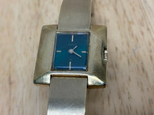 Load image into Gallery viewer, VTG Seiko 11-3479 Lady 17 Jewels Gold Tone Green Hand-Wind Mechanical Watch Hour
