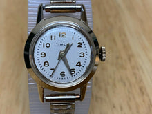 Load image into Gallery viewer, Nice Early Vintage Timex Lady Gold Tone Stretch Hand-Wind Mechanical Watch Hours
