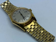 Load image into Gallery viewer, Vintage Timex Sprite Men Gold Tone Stretch Hand-Wind Mechanical Watch Hours~Date
