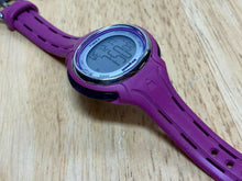 Load image into Gallery viewer, Timex Ironman Indiglo Lady Purple Oval Digital Alarm Chrono Watch Hours~New Batt
