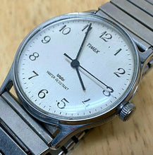 Load image into Gallery viewer, Vintage Timex Super-Thin Mens Silver Stretch Hand Winding Mechanical Watch Hours
