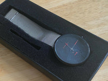Load image into Gallery viewer, New In Box CARJU Mens Silver Black Small Second Mesh Analog Quartz Watch Hours
