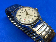 Load image into Gallery viewer, Vintage Endura Mens Military Style Silver Swiss Hand-Wind Mechanical Watch Hours
