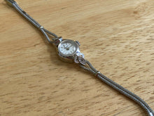 Load image into Gallery viewer, Vintage Tempus Lady Silver Tone Cocktail  Swiss Hand-Wind Mechanical Watch Hours
