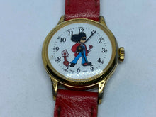 Load image into Gallery viewer, Vintage Disney Mickey Lady Moving Flower Swiss Hand-Wind Mechanical Watch Hours
