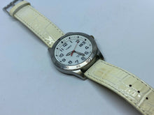 Load image into Gallery viewer, Timex Indiglo Mens 50m Silver White Analog Quartz Watch Hours~Date~New Battery
