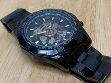 Load image into Gallery viewer, TM340 Men Black Skeleton Tachymeter Transparent Self-Wind Automatic Watch Hours
