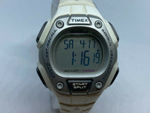 Load image into Gallery viewer, Timex Ironman Men Lady Silver White Digital Alarm Chrono Watch Hours~New Battery
