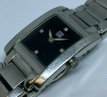 Load image into Gallery viewer, ESQ Movado E5298 Lady Steel Black Rectangle Analog Quartz Watch Hour~New Battery
