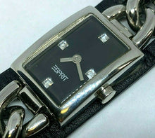 Load image into Gallery viewer, ESPRIT Lady Chain Leather Band Rectangle Analog Quartz Watch Hours~New Battery
