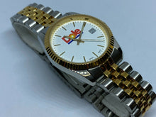 Load image into Gallery viewer, New Vintage DOLE Men Dual Tone Fluted Bezel Japan Movt Analog Quartz Watch Hours
