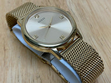 Load image into Gallery viewer, GUESS Steel U0280G3 Men 50m Gold Tone Mesh Analog Quartz Watch Hours~New Battery
