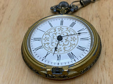 Load image into Gallery viewer, Vintage Westclox USA Men Gold Tone Roman Hand-Wind Mechanical Pocket Watch Hours
