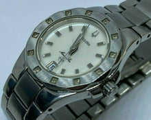 Load image into Gallery viewer, Bulova Marine Star Lady 30m 12 Real Diamonds Quartz Watch Hours~Date~New Battery
