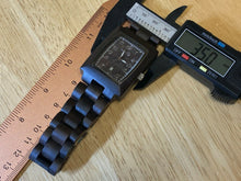 Load image into Gallery viewer, Earth Men All Brown Solid Wood Barrel Analog Quartz Watch Hours~Date~New Battery
