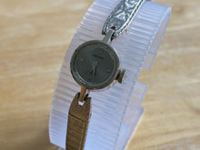 Load image into Gallery viewer, Seiko Diashock 18-0430 Lady White Gold Plated Hand-Wind Mechanical Watch Hours
