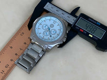 Load image into Gallery viewer, VIVINT The Cup Men Silver White Analog Quartz Chronograph Watch Hour~New Battery
