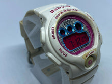 Load image into Gallery viewer, Casio Baby G-Shock BG-1005M White Purple Alarm Chrono Quartz Watch Hour~New Batt
