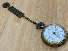 Load image into Gallery viewer, Vintage Westclox USA Men Gold Tone Roman Hand-Wind Mechanical Pocket Watch Hours
