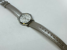 Load image into Gallery viewer, Timex Men Lady 30m Silver Leather Band Analog Quartz Watch Hours~New Battery

