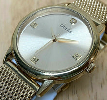 Load image into Gallery viewer, GUESS Steel U0280G3 Men 50m Gold Tone Mesh Analog Quartz Watch Hours~New Battery
