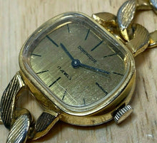 Load image into Gallery viewer, Vintage Dominique Lady Gold Tone Chain Bracelet Hand-Wind Mechanical Watch Hours
