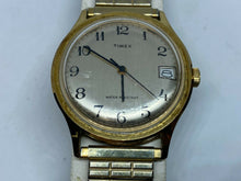 Load image into Gallery viewer, VTG Timex Marlin 27820-10580 Men Gold Tone Hand-Wind Mechanical Watch Hours~Date
