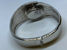 Load image into Gallery viewer, Victoria Wieck Bling Crystals Silver Cuff Bangle Quartz Watch Hours~New Battery
