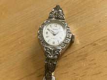 Load image into Gallery viewer, VTG Gruen Lady 17J 10k GF Band 10 Real Diamonds Hand-Wind Mechanical Watch Hours
