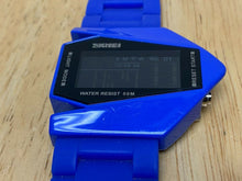 Load image into Gallery viewer, SKMEI Men Irregular Shape Blue Black Digital Alarm Chrono Watch Hour~New Battery
