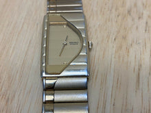 Load image into Gallery viewer, Seiko 2Y00-5G19  Lady Gold Tone Asymmetrical Analog Quartz Watch Hour~New Batter
