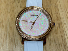 Load image into Gallery viewer, Bertha Lady Rose Gold Rhinestone Leather Analog Quartz Watch Hour~New Batter
